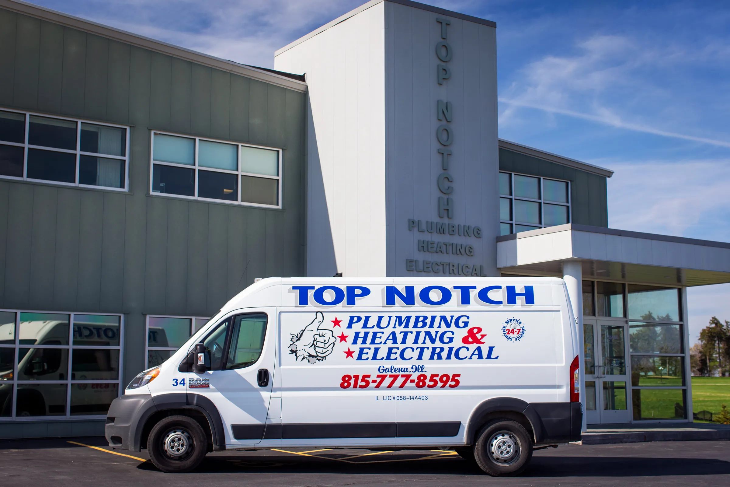 Top Notch HVAC Service Van